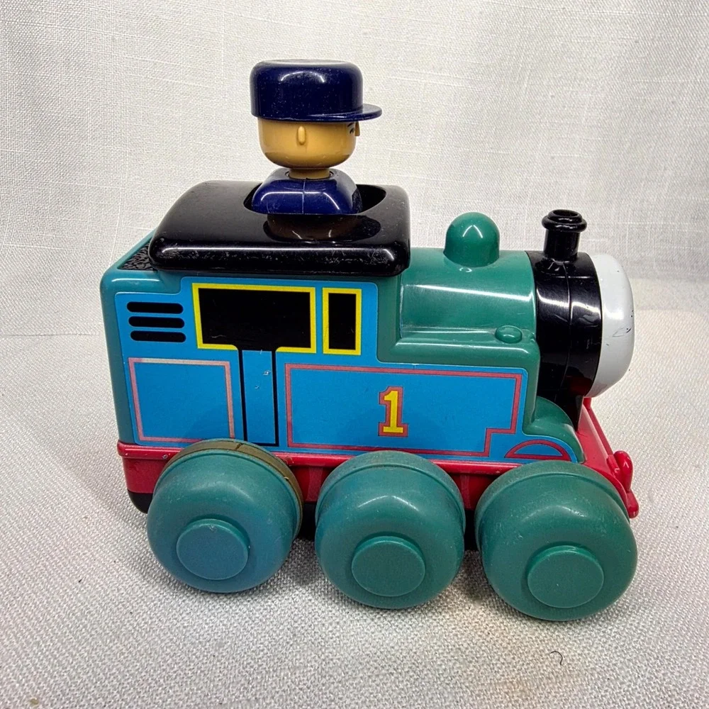 Thomas & Friends‎ Train Toy Vintage Blue Vintage Conductor Push Along Engine